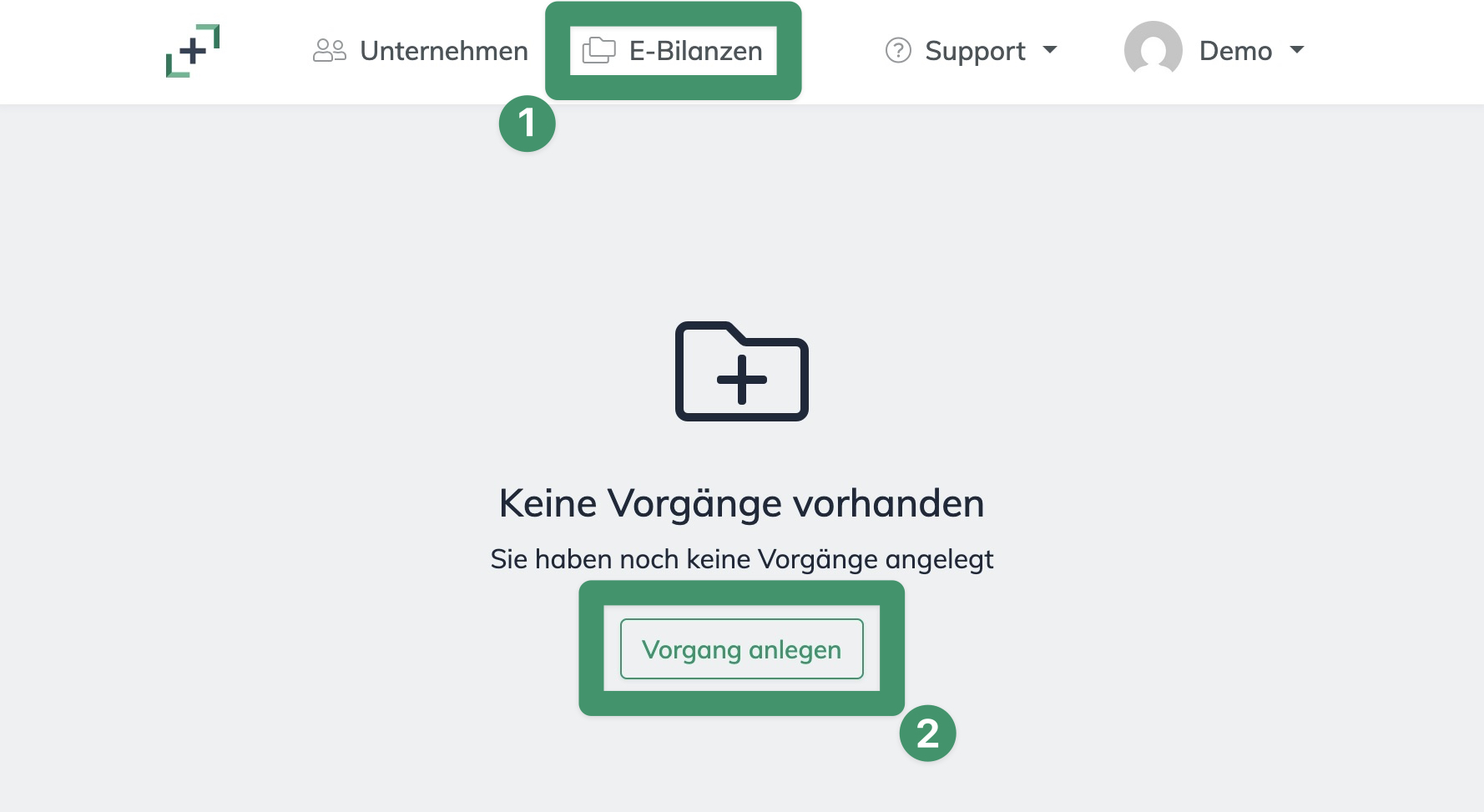 Neue E-Bilanz erstellen