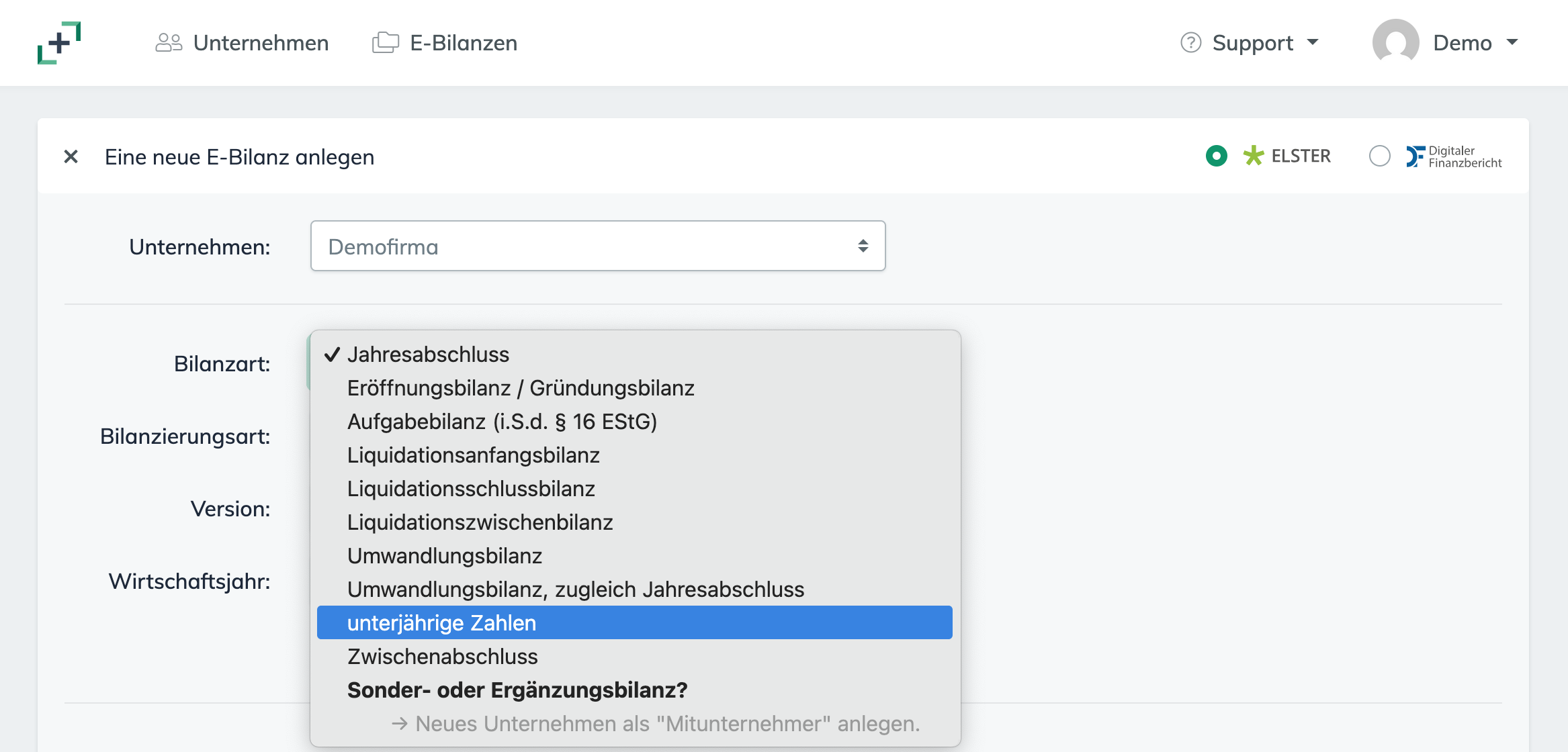 unterjährige Zahlen