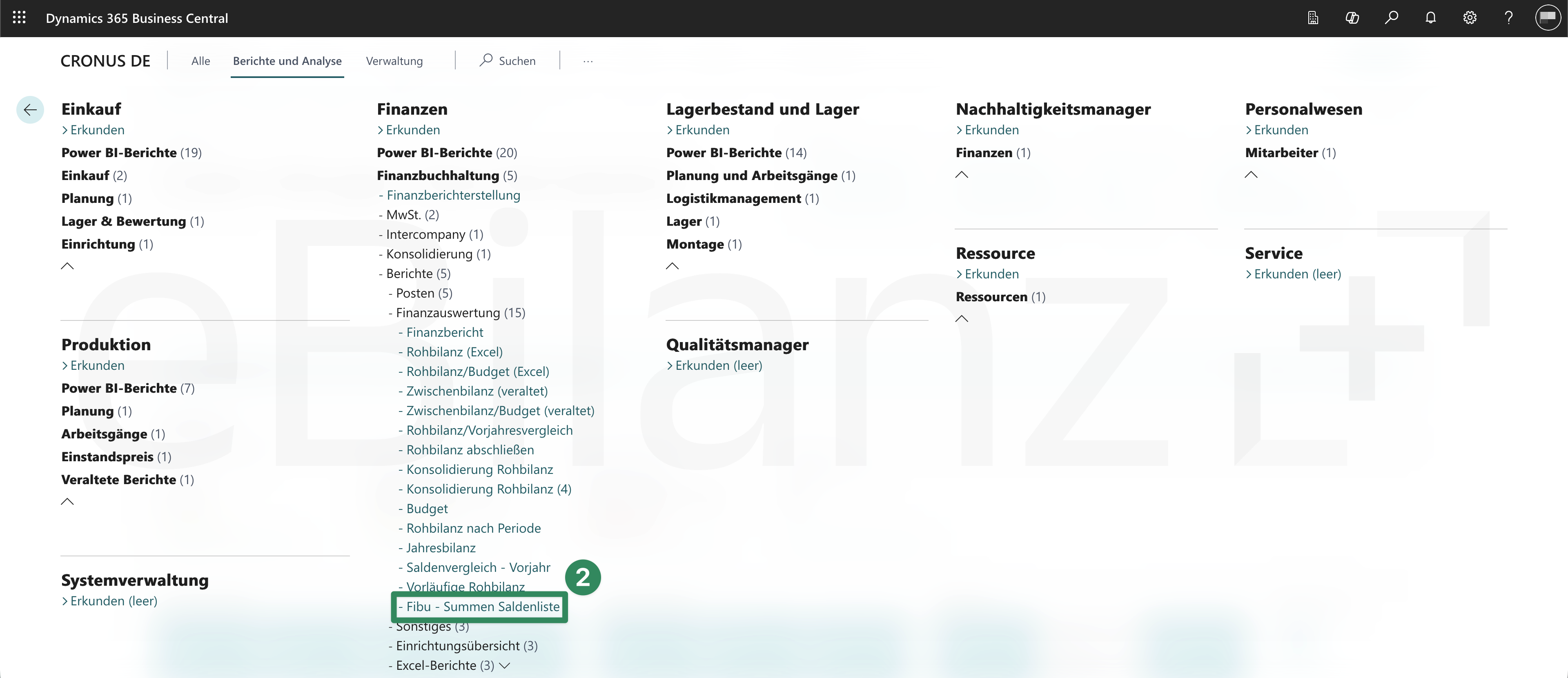 microsoft-dynamics-365-business-central-fibu-summen-saldenliste-auswaehlen